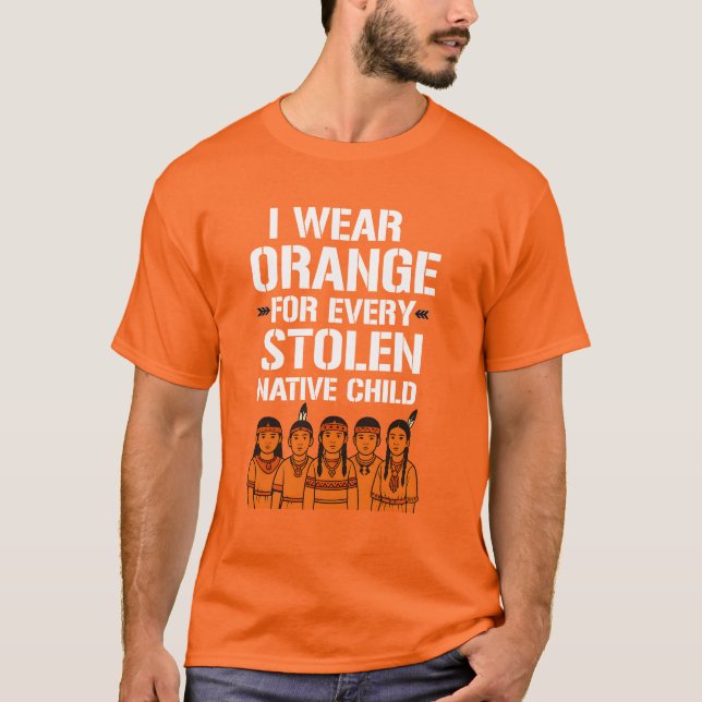 Orange for Every Child Native Unity American T-Shirt (Vorderseite)