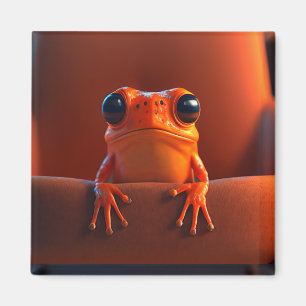 Orange Frog Magnet