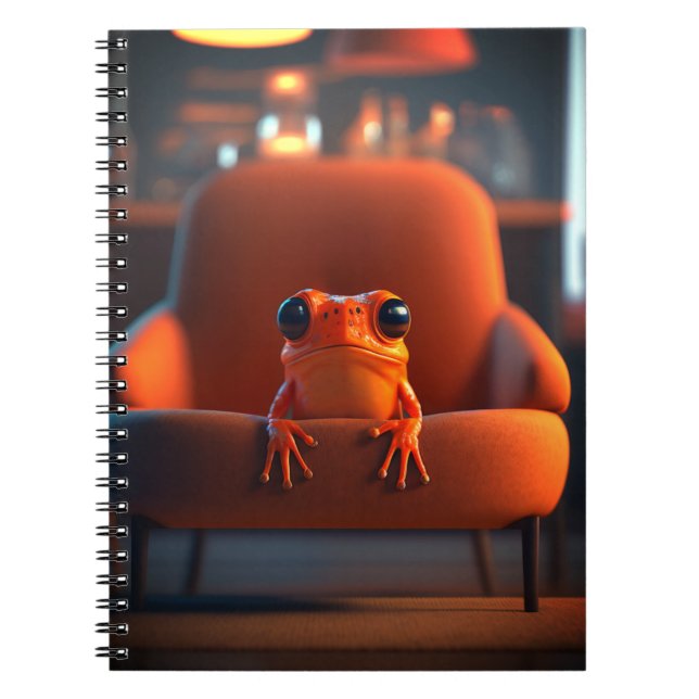Orange Frog Notizblock (Vorderseite)