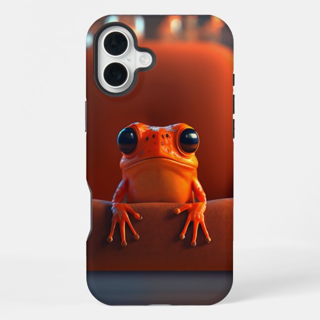 Orange Frog Phone Case iPhone Hülle (Rückseite)