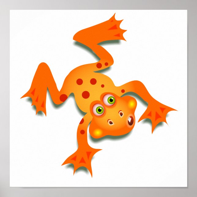 Orange Frog Poster (Vorne)
