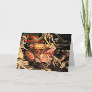 Orange Frog Vathers Day Card Karte