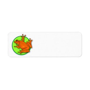 Orange Frosch Rückgabeadresse