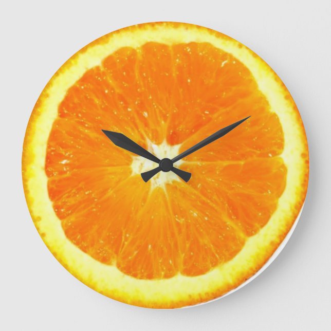 Orange Frucht Uhr (Vorderseite)