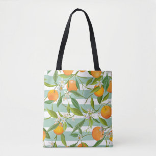 Orange Früchte Floral: Nahtloses Vintage.