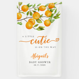 Orange Fruit Baby Duschbanner Banner