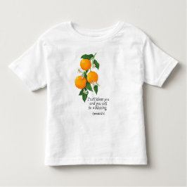 Orange Fruit Genesis 12:2 Kleinkind T-shirt