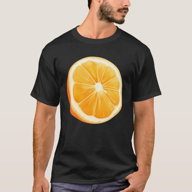 Orange Fruit Group Costume Funny Halloween Party T-Shirt (Vorderseite)