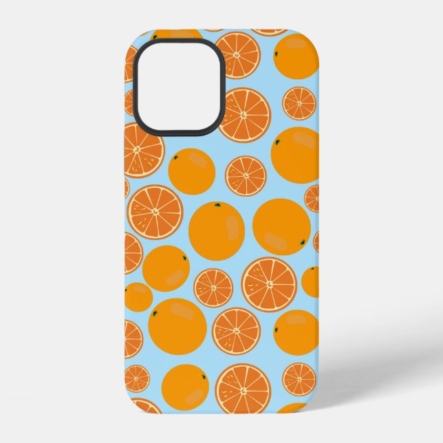 Orange Fruit Pattern iPhone Hülle (Rückseite)