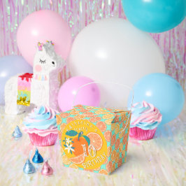 Orange Fruity Birthday Blue Geschenkschachtel