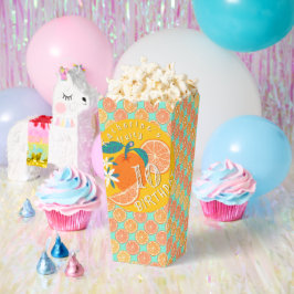 Orange Fruity Birthday Blue Geschenkschachtel