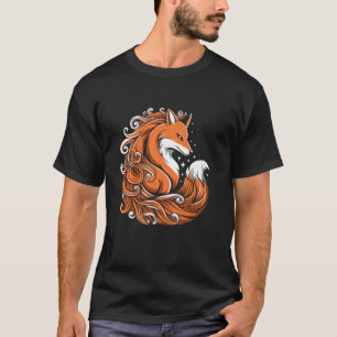Orange Fuchs Majestätischer Wildtier-Zoo-Tagesausf T-Shirt