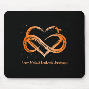 Orange für akute myeloische Leukämie Warrior Mousepad