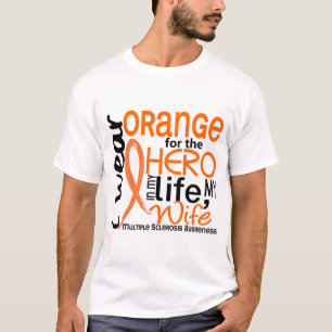 Orange für Ehefrau Mitgliedstaates des Held-2 T-Shirt