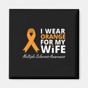 Orange für meine Ehefrau tragen Awareness Ribbon Magnet
