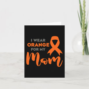 Orange für meine Mama Multiple Sklerose Awarenes t Karte
