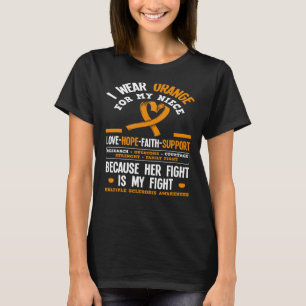 Orange für meine Nichte Frau Multiple Scelrosis Aw T-Shirt