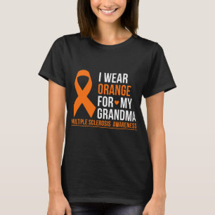 Orange für meine Oma Multiple Sklerose tragen Frau T-Shirt