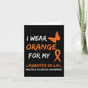 Orange für meine Schwiegertochter Karte
