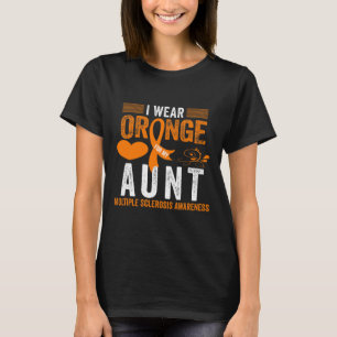 Orange für meine Tante Frau Multiple Sklerose Awar T-Shirt