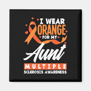 Orange für meine Tante Multiple Sklerose Awarene t Magnet