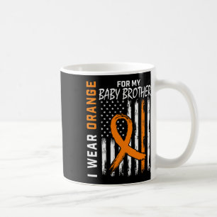 Orange für meinen Bruder Leukämie Bewusstsein Mona Kaffeetasse