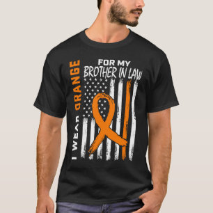 Orange für meinen Schwager Leukämie-Bewusstsein Fl T-Shirt
