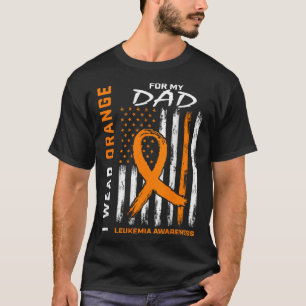 Orange für meinen Vater Leukämie Bewusstsein Ameri T-Shirt