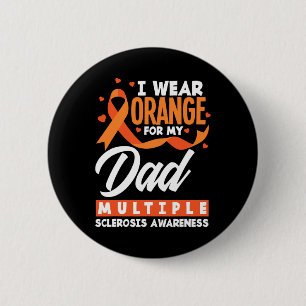 Orange für meinen Vater tragen Frau Vater Multiple Button