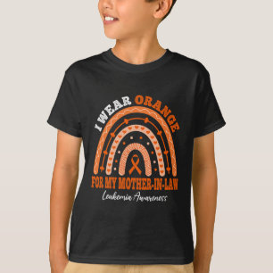 Orange für Schwiegermutter Leukämie Bewusstsein T-Shirt