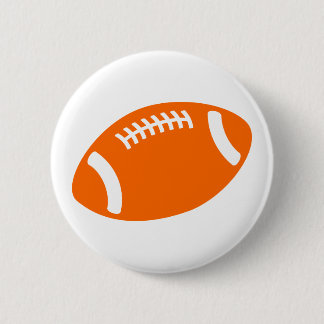 Orange Fußball Button