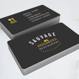 Orange Gabel-u. Visitenkarte