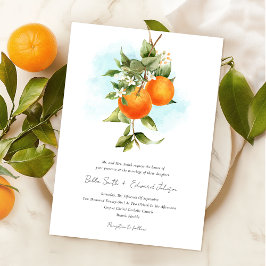 Orange Garden Boho Wedding Einladung