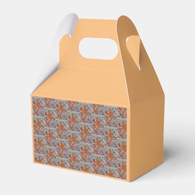 Orange Gecko Geschenkschachtel (Vorderseite)