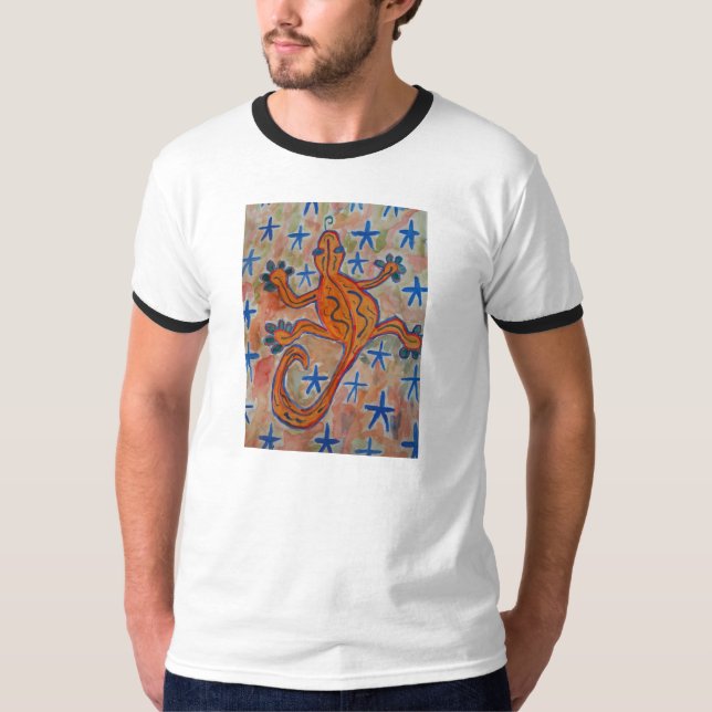 Orange Gecko T-Shirt (Vorderseite)