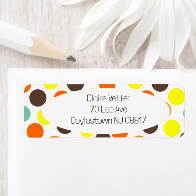 orange, gelb, braun, blaue Punkte (Insitu)