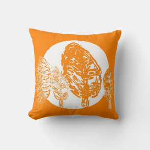Orange/Gelbbbäume - Kissen