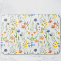 Orange Gelbe Blaue Aquarell-Wildblume