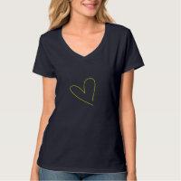 orange gelbe Herz-Text-Bild editierbare T-Shirt