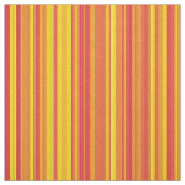 Orange Gelbe Rote Streifen Stoff (Muster)