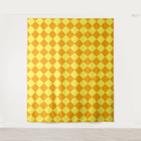 Orange Gelbe Schachbrett Diamantmuster
