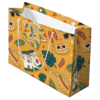 ORANGE GELBE SOMMERKLEIDUNG GROßE GESCHENKTÜTE