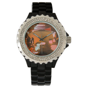 Orange Gem Armbanduhr