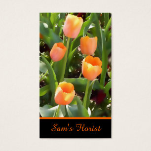 Orange gemalte Tulpen