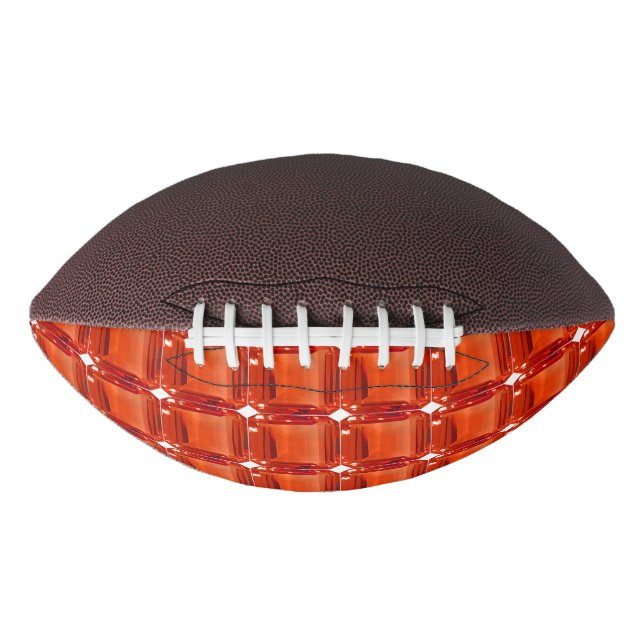 Orange Gemstone Pattern Football (Vorderseite)