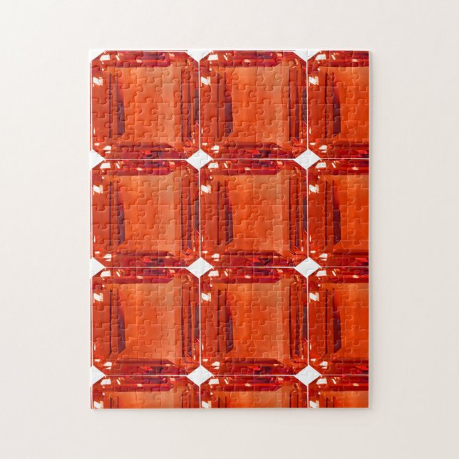 Orange Gemstone Pattern Puzzle (Vertikal)