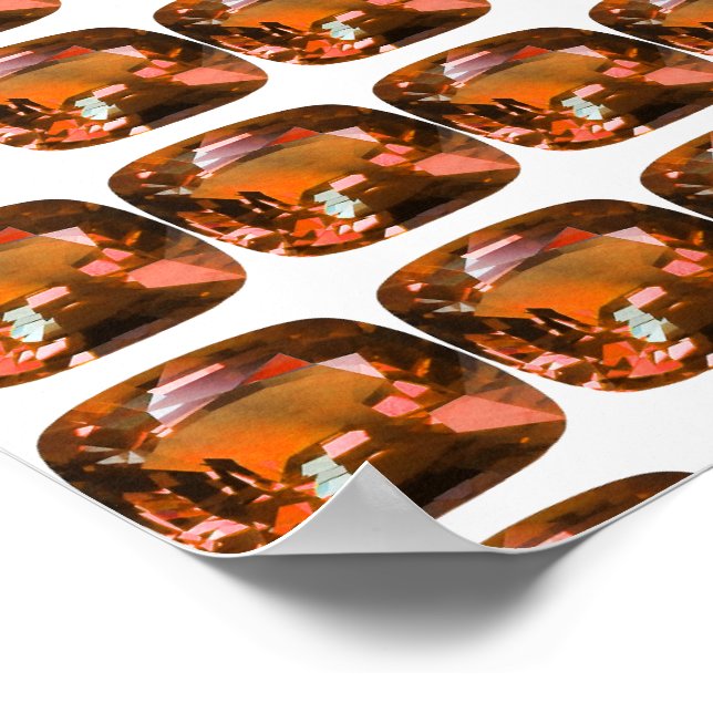 Orange Gemstone Poster (Ecke)