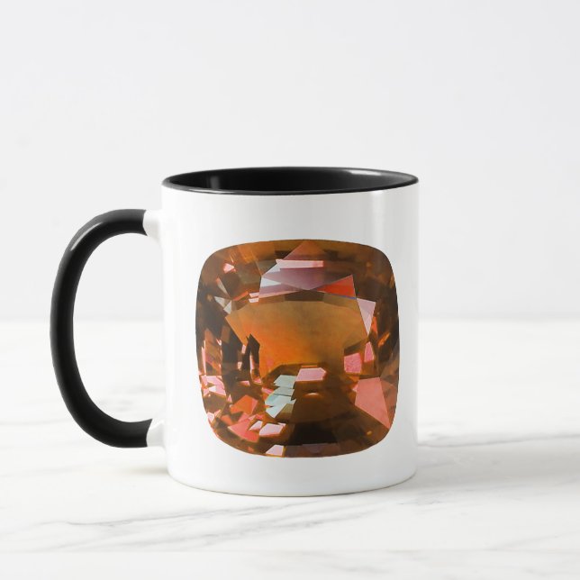 Orange Gemstone Tasse (Links)