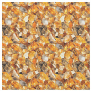 Orange Gemstones Stoff