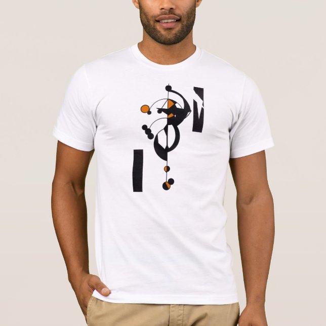 Orange Geo Design Men's T - Shirt (Vorderseite)